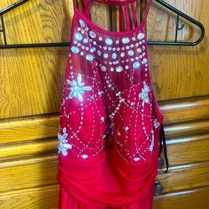 Floor length prom dress